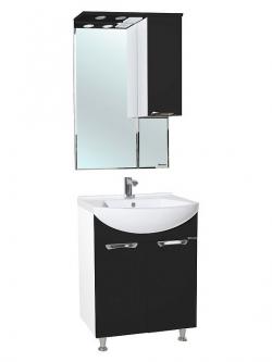 Тумба с раковиной Bellezza Альфа 55 черная